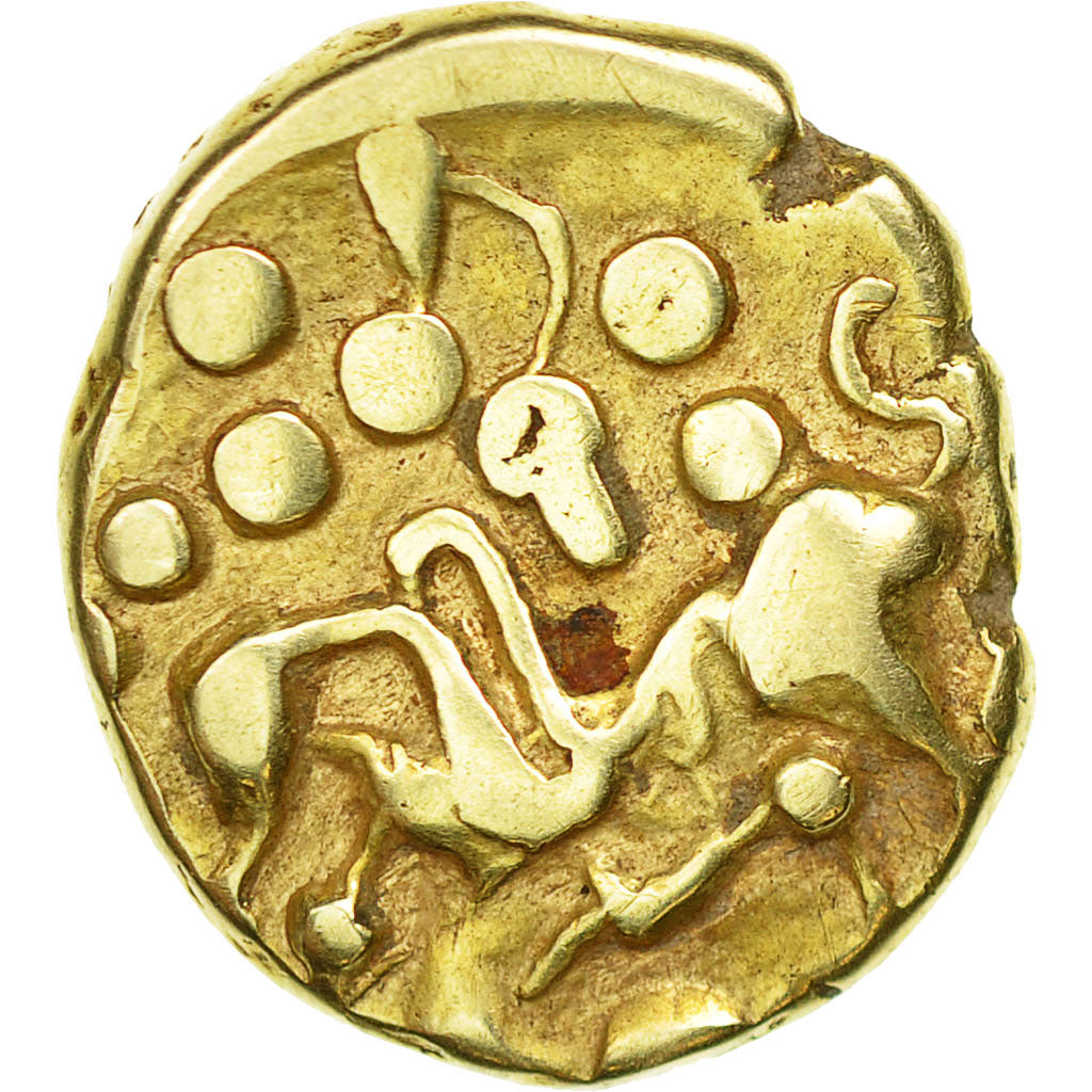 Coin, Ambiani, Stater, VF(30-35), Gold, Delestrée:158