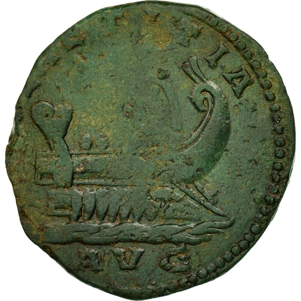 Coin, Postumus, Double Sestertius, Trier, VF(20-25), Bronze, RIC:143var