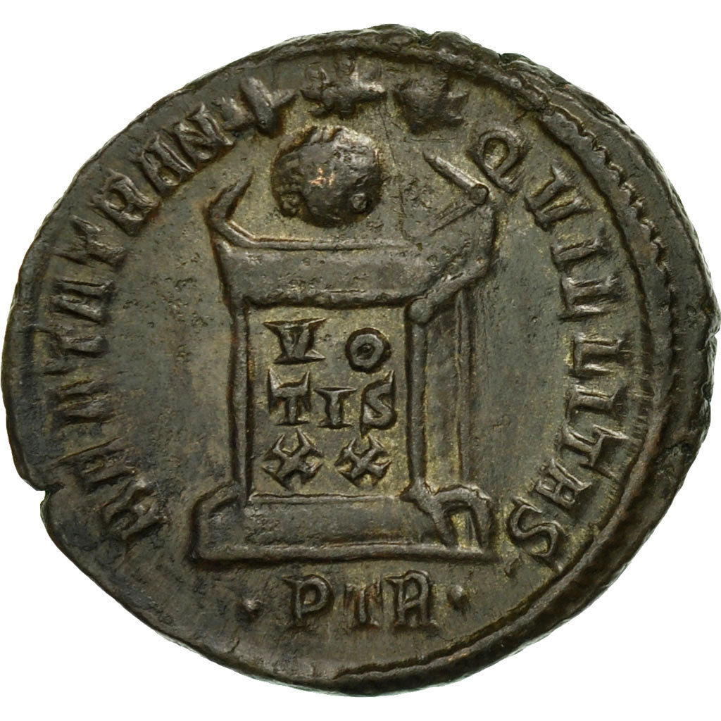 Coin, Crispus, Follis, Trier, MS(60-62), Bronze, RIC:372