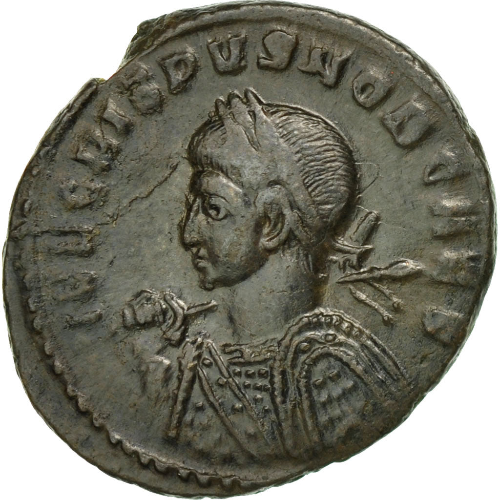 Moneda, Crispus, Follis, Trier, MBC+, Bronce, RIC:372