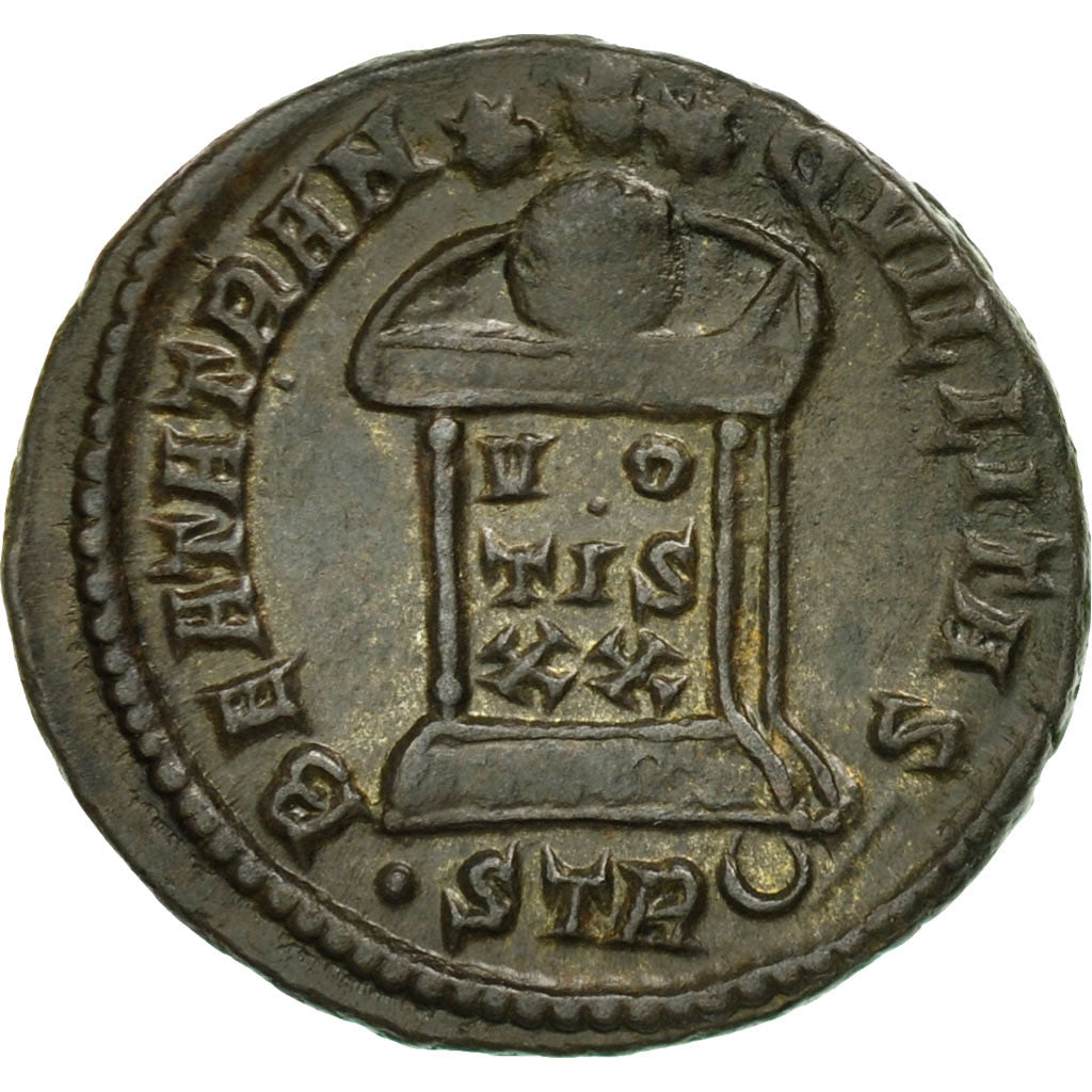 Coin, Crispus, Follis, Trier, AU(50-53), Bronze, RIC:394