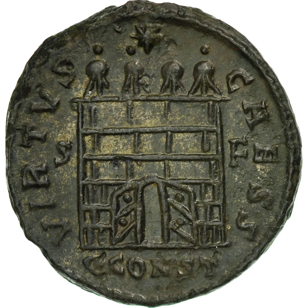 Coin, Constantius II, Follis, Arles, MS(64), Bronze, RIC:323