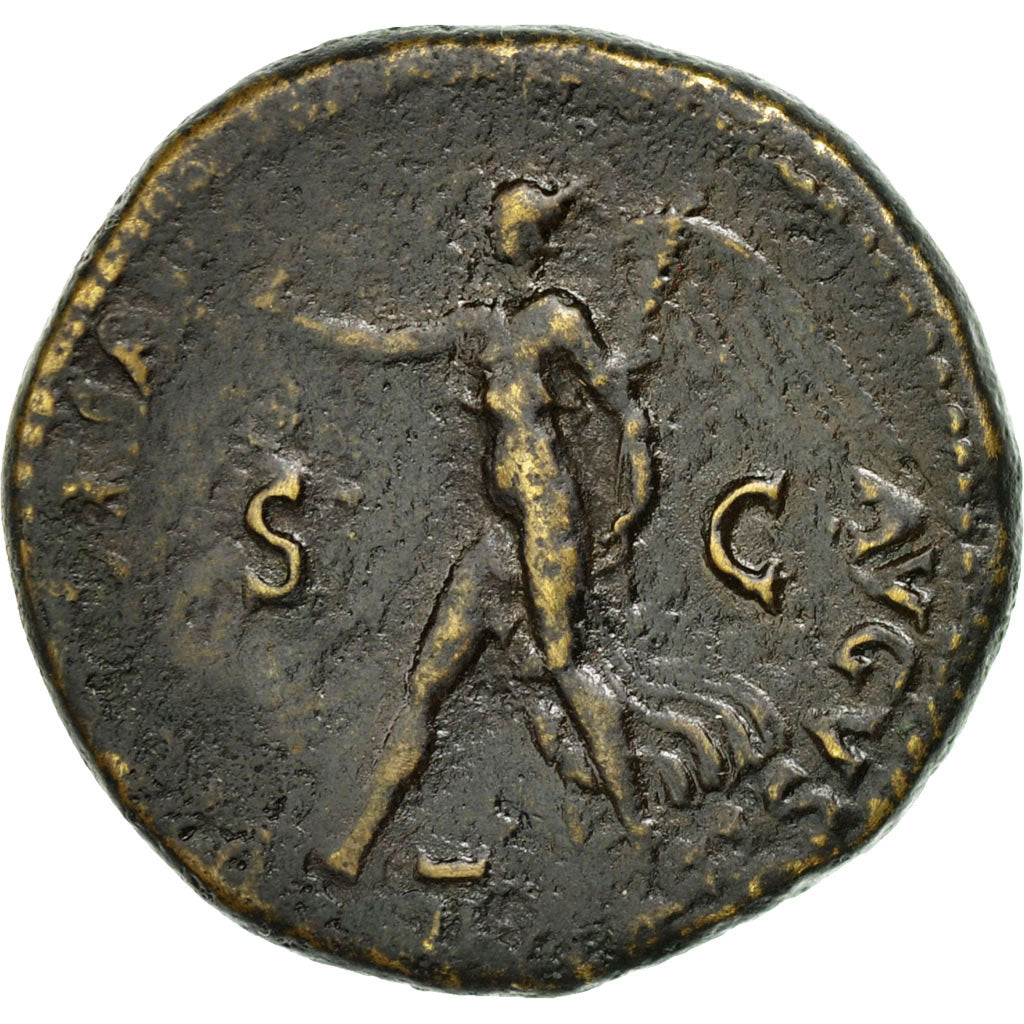 Coin, Nero, Dupondius, Rome, EF(40-45), Bronze, RIC:196