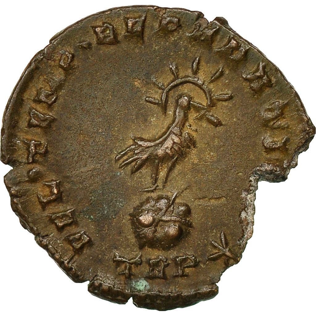 Coin, Constans, Follis, Trier, AU(50-53), Bronze, RIC:236