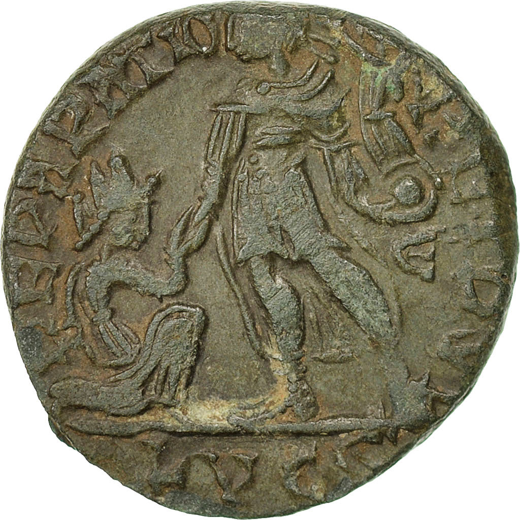 Coin, Magnus Maximus, Maiorina, Lyons, EF(40-45), Bronze, RIC:32