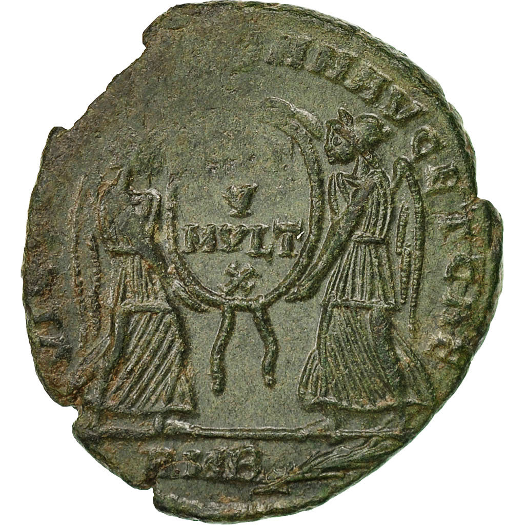 Coin, Magnentius, Maiorina, AD 351-352, Amiens, AU(55-58), Bronze, RIC:11