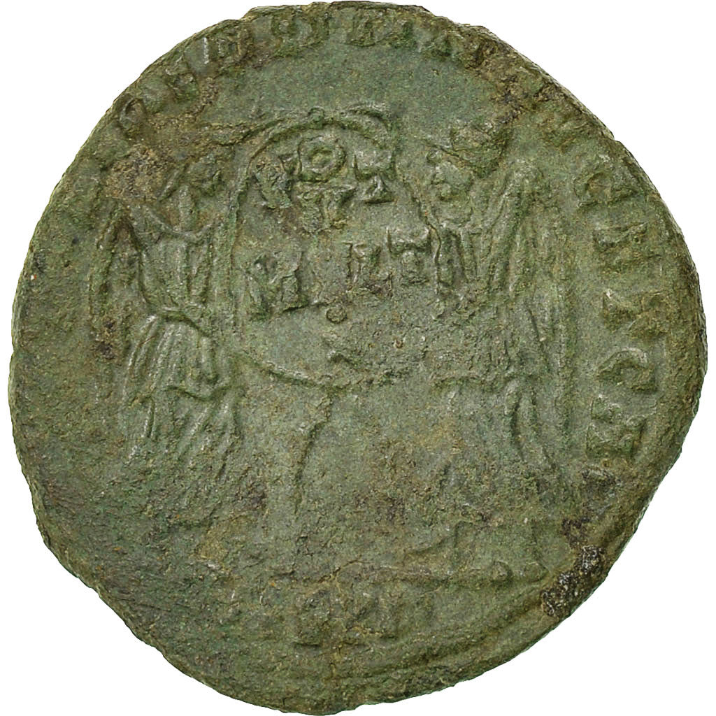 Münze, Magnentius, Maiorina, AD 351-352, Amiens, SS, Bronze, RIC:9