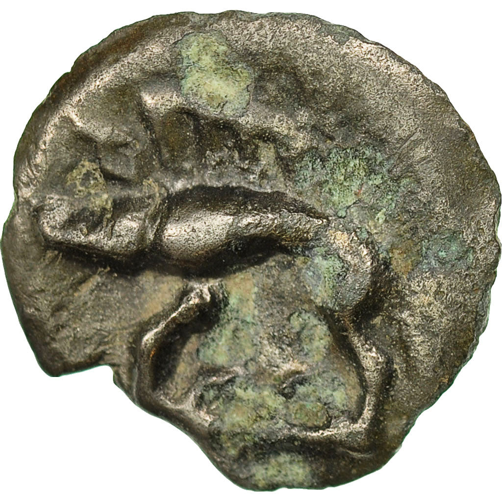 Monnaie, Rèmes, Potin au Sanglier, Ier siècle AV JC, TB+, Potin