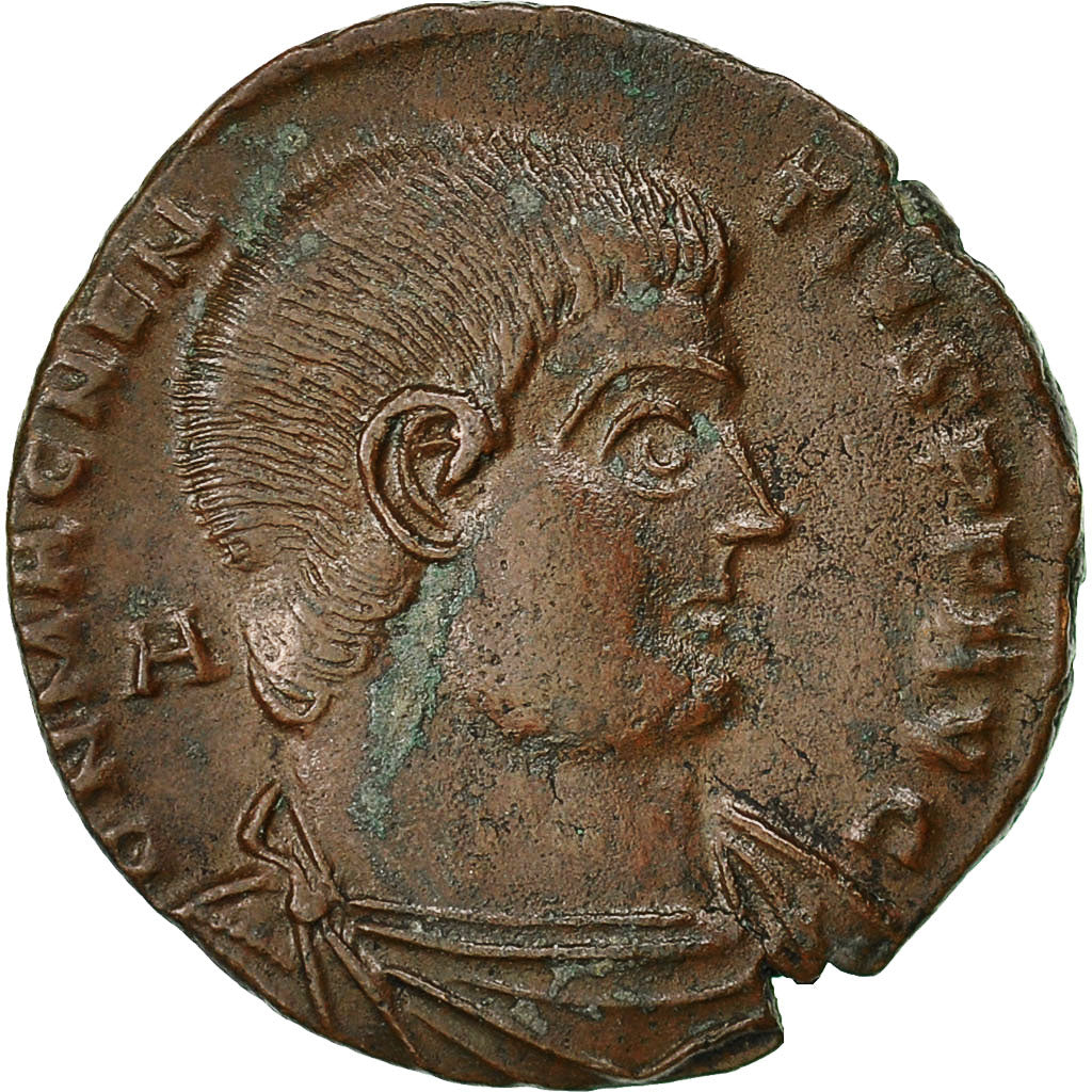 Coin, Magnentius, Maiorina, AD 351-352, Amiens, AU(50-53), Bronze, RIC:11