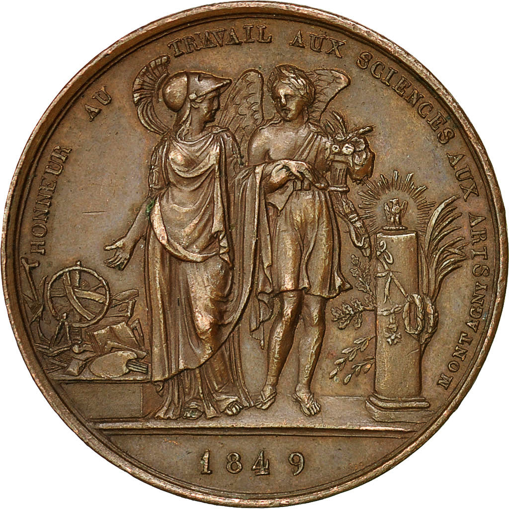 France, Medal, History, 1849, Montagny, AU(55-58), Bronze