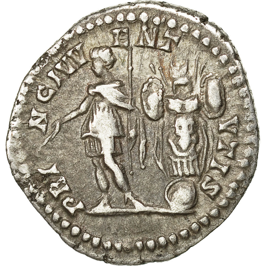 Coin, Geta, Denarius, AD 202-205, Rome, EF(40-45), Silver, RIC:18