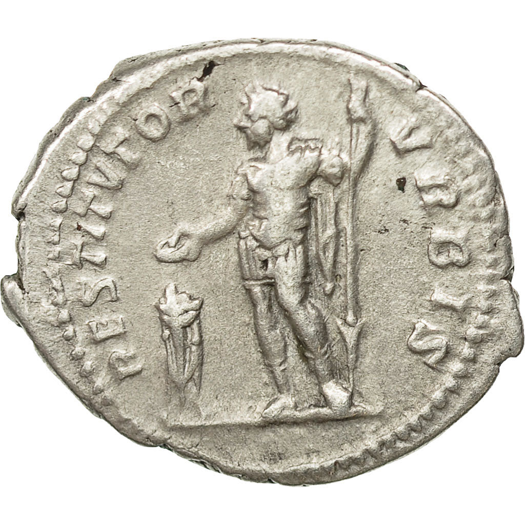 Coin, Septimius Severus, Denarius, AD 201, Rome, EF(40-45), Silver, RIC:167a