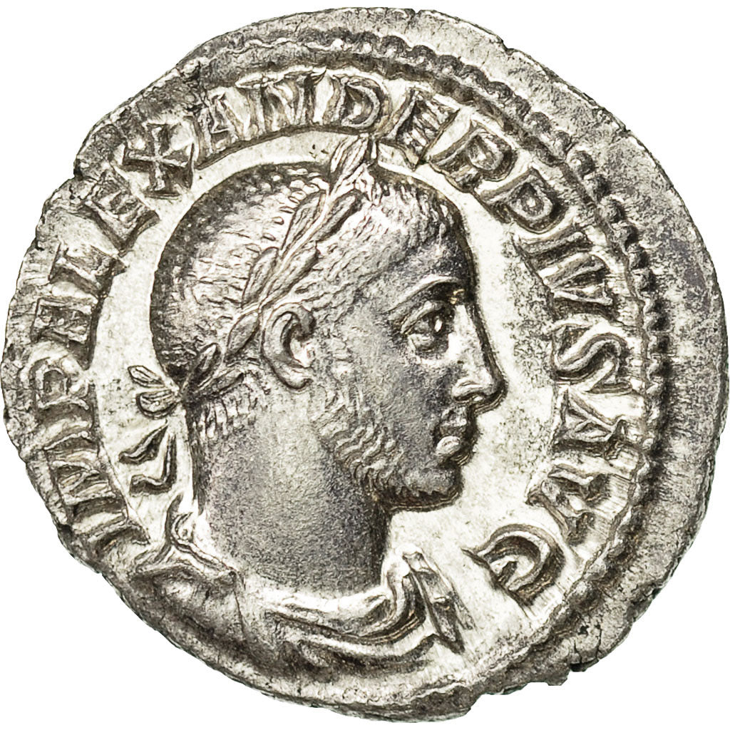 Coin, Severus Alexander, Denarius, AD 232, Rome, MS(60-62), Silver, RIC:246