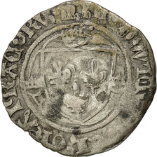 Coin, France, Louis XI, Blanc à la couronne, Poitiers, VF(30-35), Billon