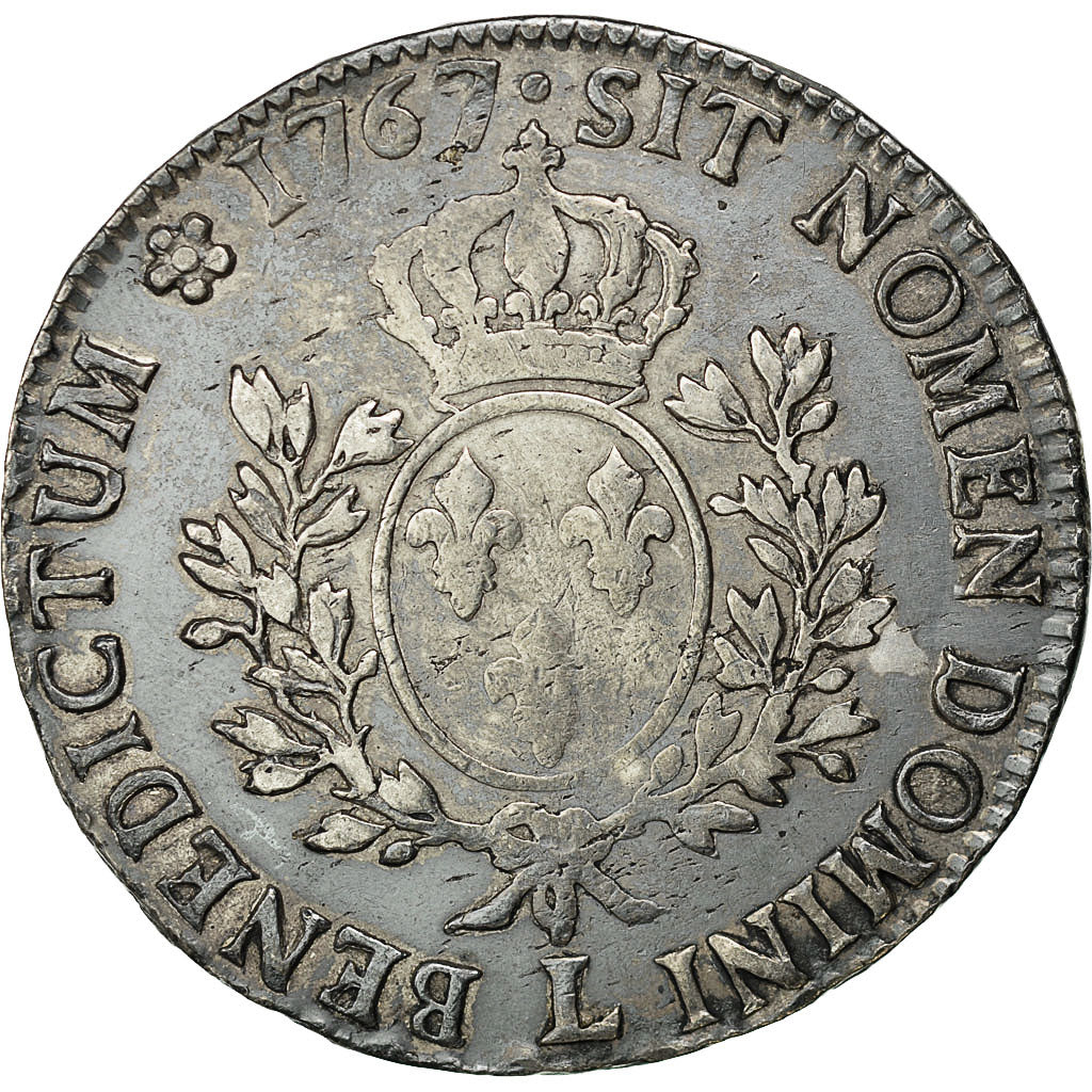 Coin, France, Louis XV, Écu au bandeau, Ecu, 1767, Bayonne, EF(40-45), Silver
