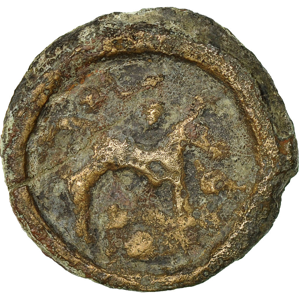 Coin, Nervii, Potin, F(12-15), Potin, Delestrée:629