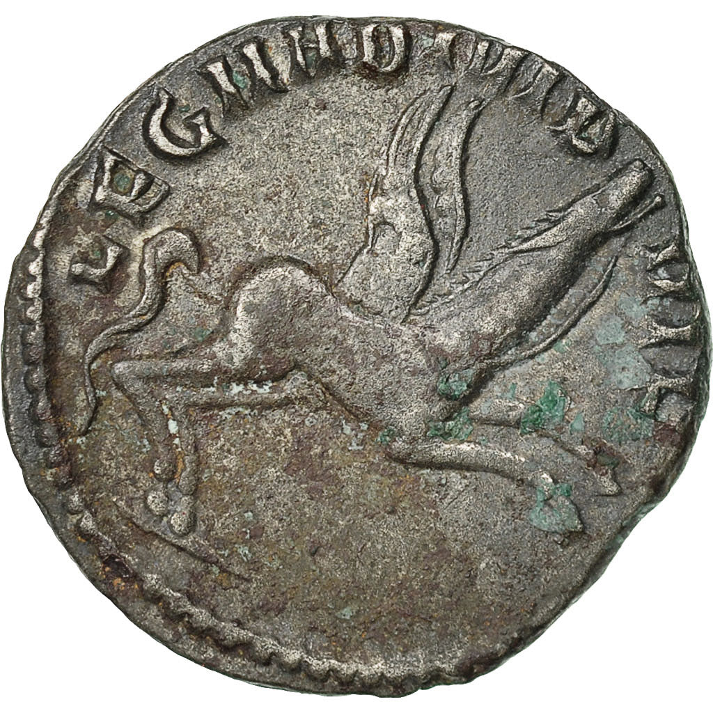 Coin, Gallienus, Antoninianus, AD 261, Milan, EF(40-45), Billon, RIC:324