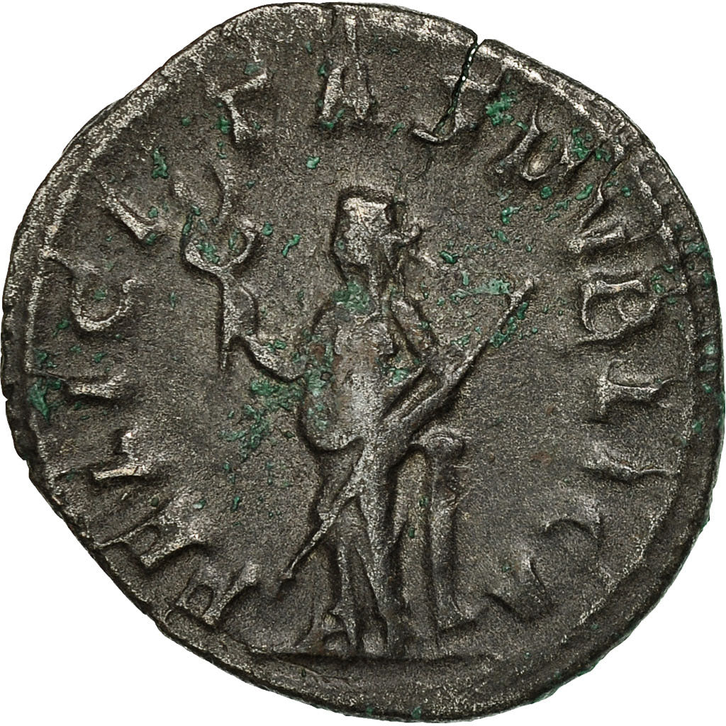 Coin, Trebonianus Gallus, Antoninianus, AD 251-253, Rome, EF(40-45), Billon