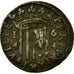 Moneda, Francia, 1 Sol, 1644, MBC, Latón, Ciani:2033