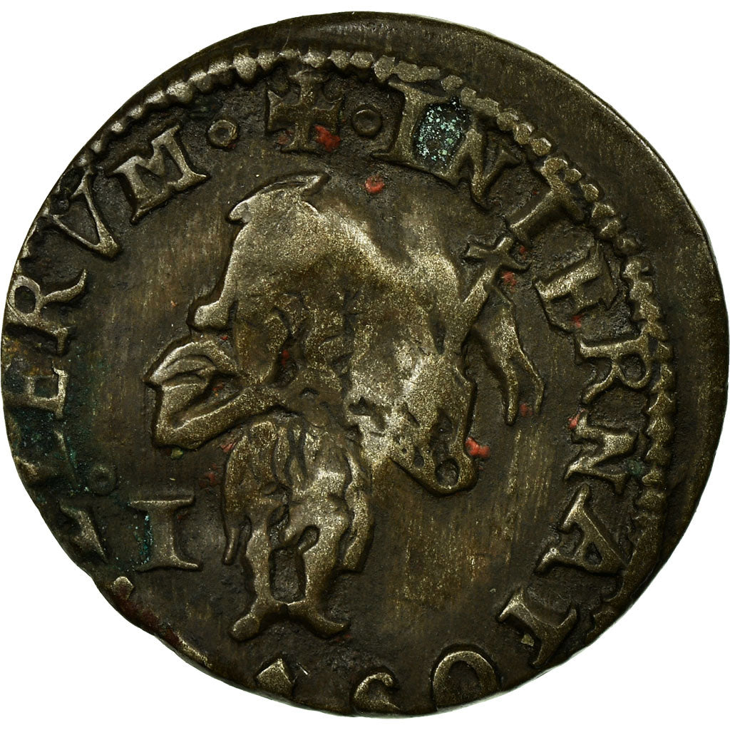 Coin, France, 1 Sol, 1644, EF(40-45), Brass, Ciani:2033