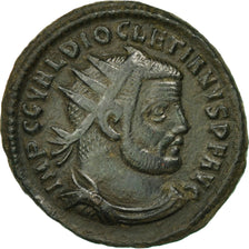 Coin, Diocletian, Follis, AD 295-298, Heraclea, AU(50-53), Bronze, RIC:13