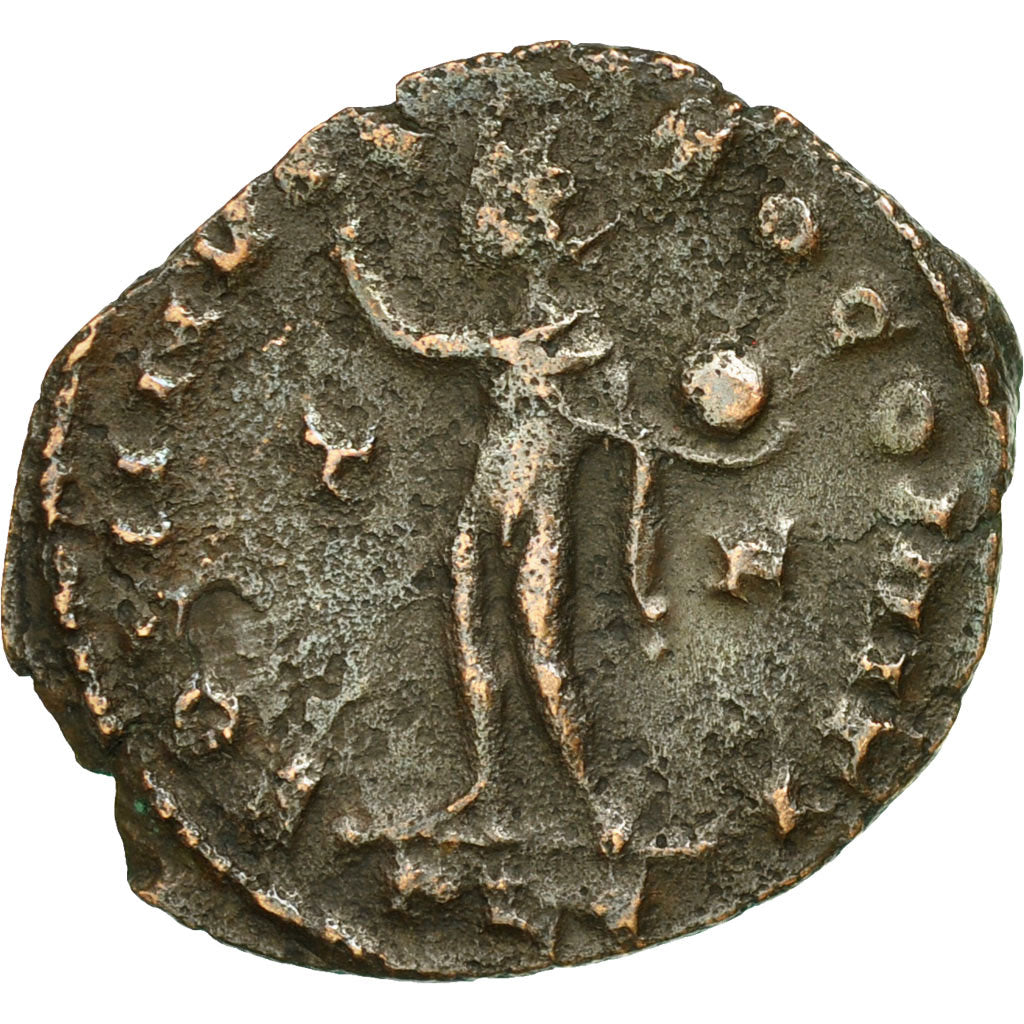 Coin, Constantine I, Follis, AD 316, Lyons, AU(50-53), Bronze, RIC:20