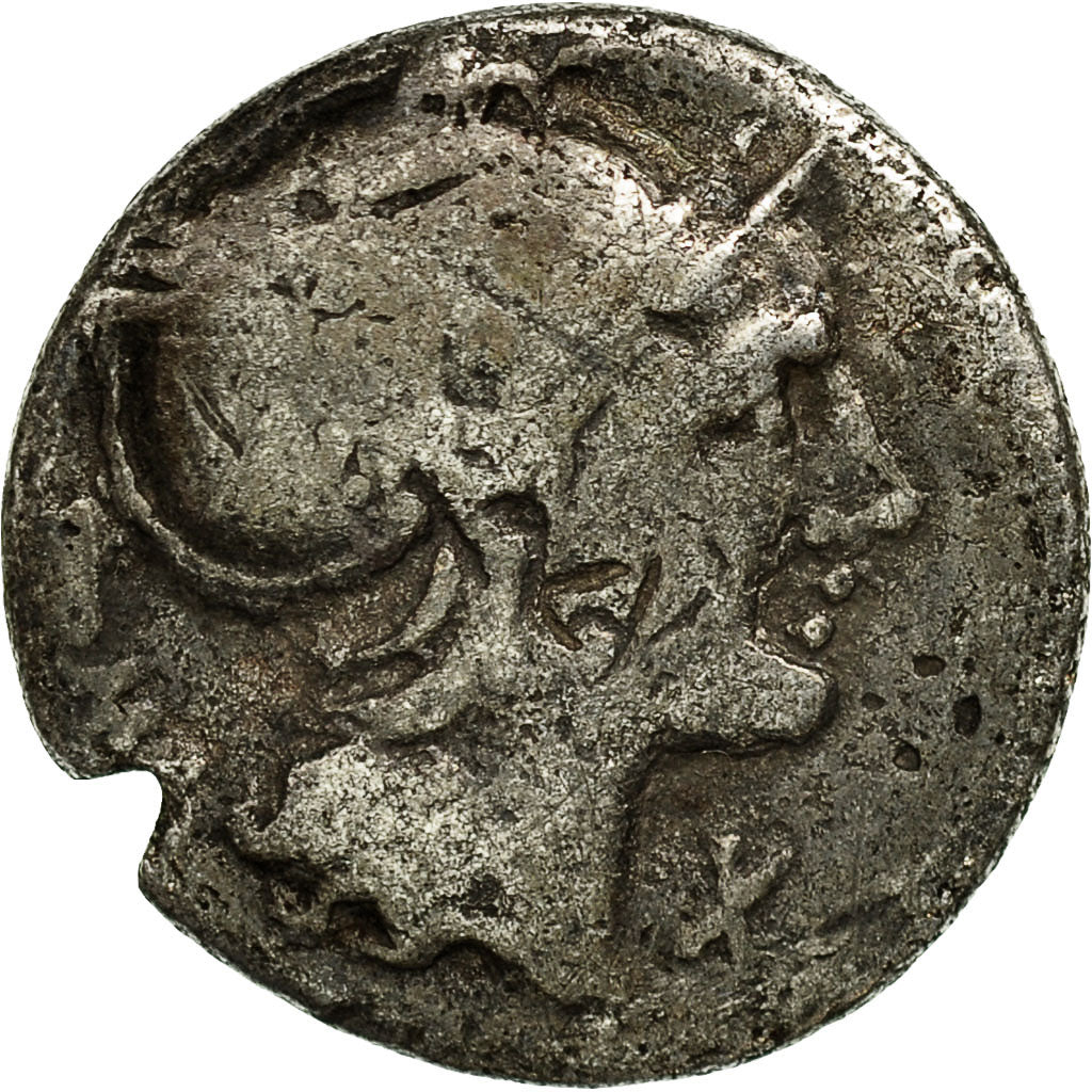 Coin, Flaminia, Denarius, Rome, F(12-15), Silver, Crawford:302/1