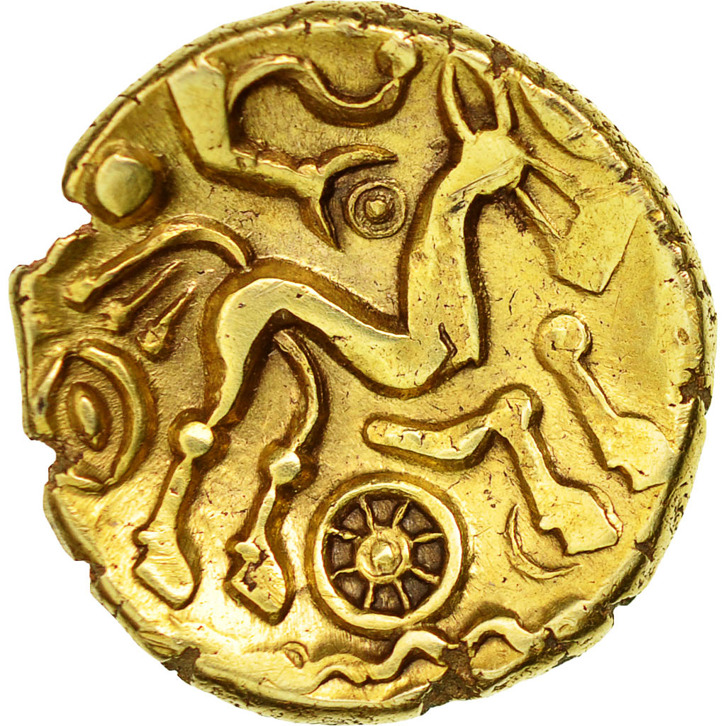 Monnaie, Suessions, Statère, SUP, Or, Delestrée:168