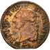 Moneda, Francia, Louis XVI, Sol ou sou, Sol, 1783, Orléans, BC+, Cobre