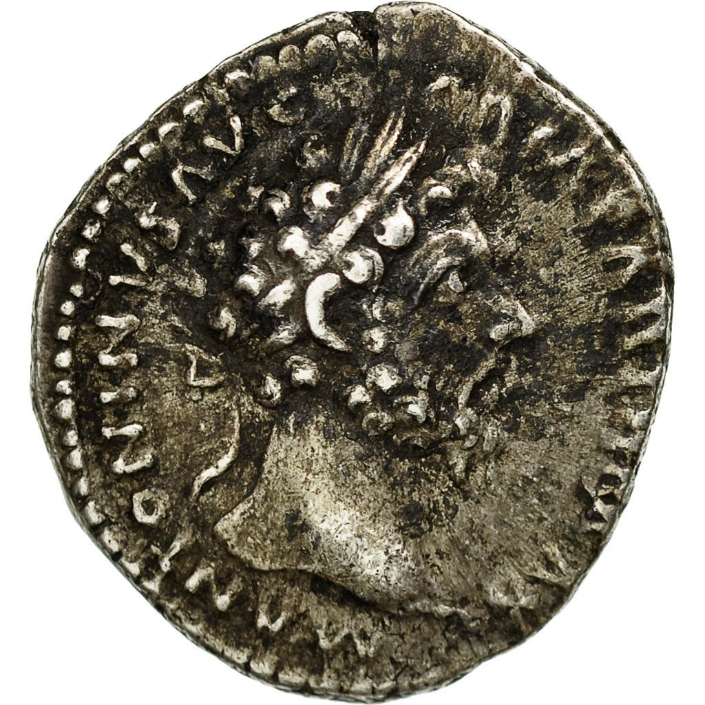 Coin, Marcus Aurelius, Denarius, AD 166, Rome, AU(50-53), Silver, RIC:163