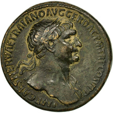 Munten, Trajan, Sestertius, AD 107-110, Rome, ZF+, Bronze, RIC:543