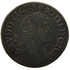 FRANCE, 4 Sols dits « des Traitants », 4 Sols, 1677, Lyon, KM #23...