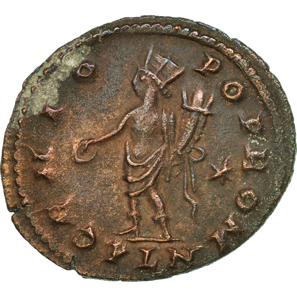 Münze, Maximinus II, Follis, AD 310-312, London, SS+, Bronze, RIC:209b
