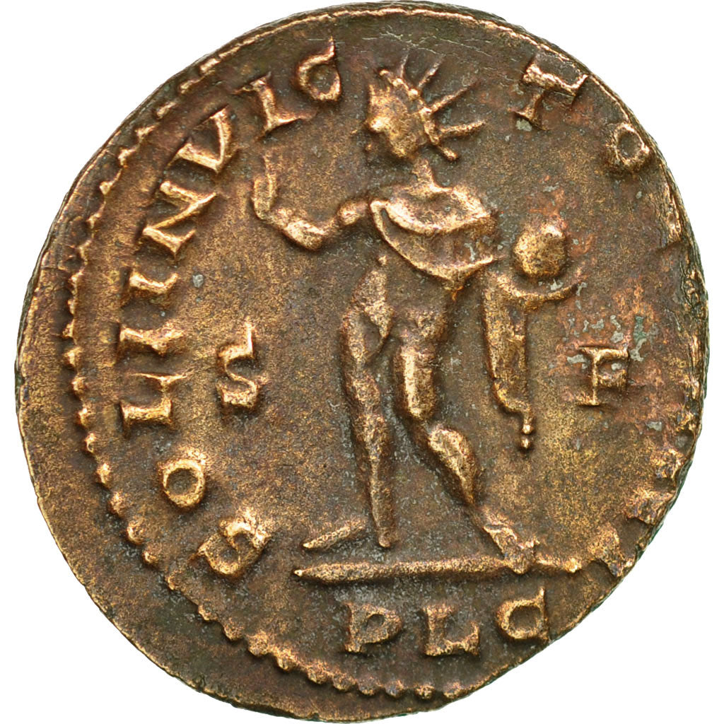 Coin, Constantine I, Follis, AD 312, Lyons, EF(40-45), Bronze, RIC:3