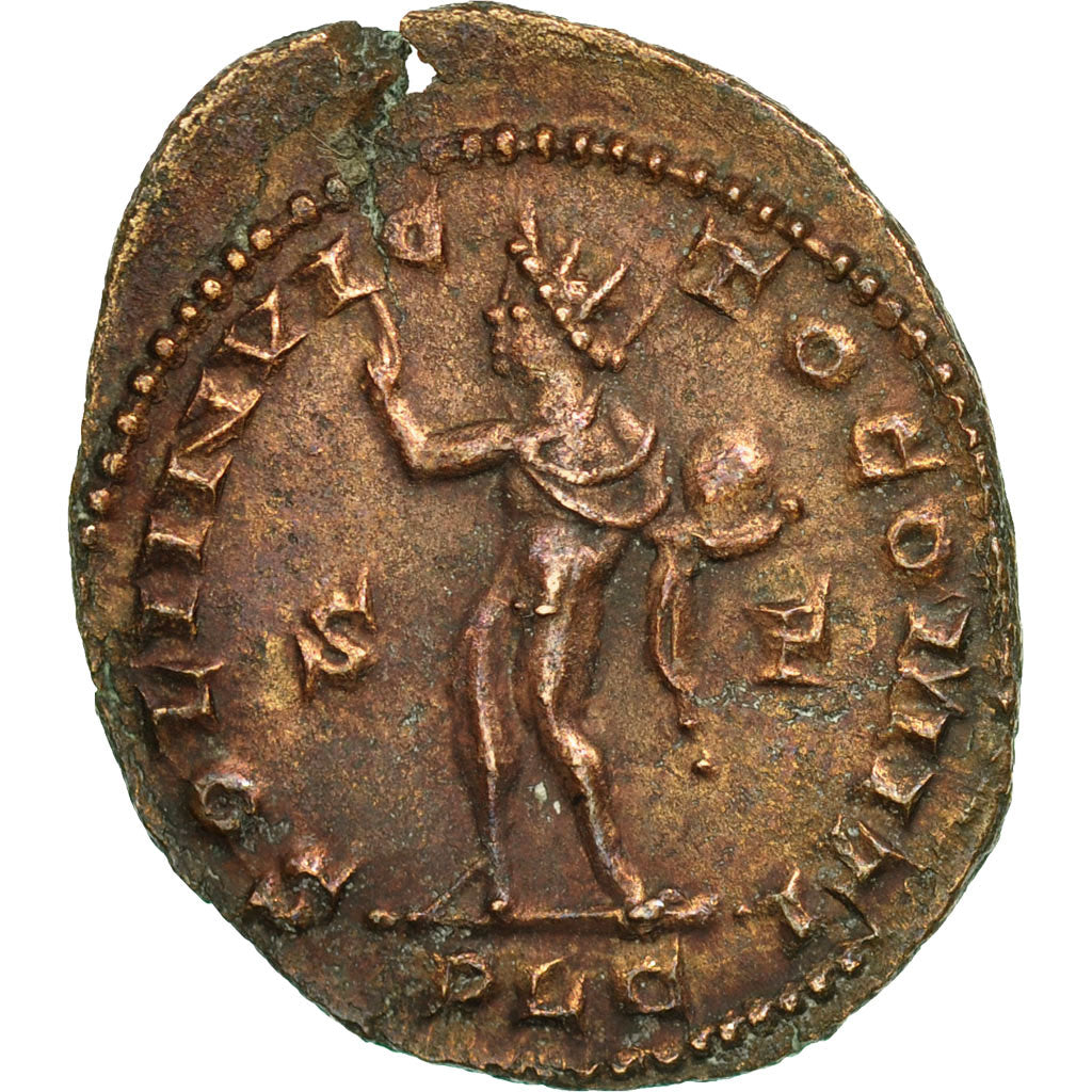 Moneda, Constantine I, Follis, AD 312, Lyons, MBC, Bronce, RIC:3