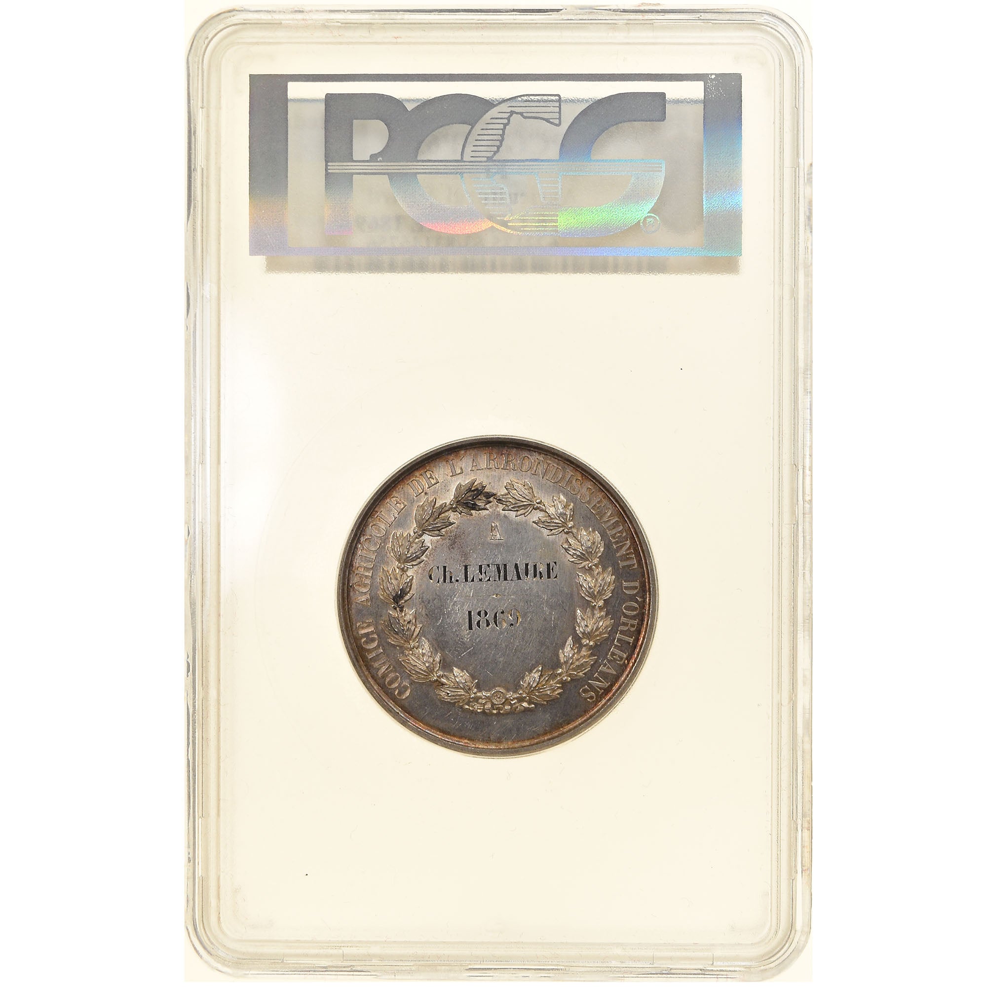France, Medal, Second French Empire, Napoléon III, Comice Agricole d'Orléans