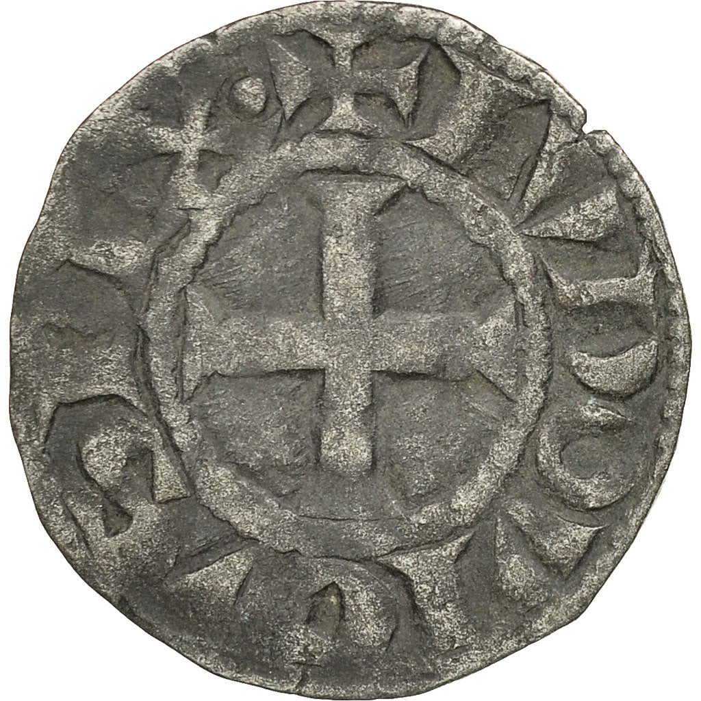Münze, Frankreich, Louis VIII, Denier Tournois, SS, Billon, Duplessy:188
