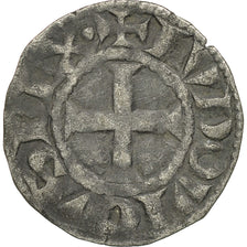 Münze, Frankreich, Louis VIII, Denier Tournois, SS, Billon, Duplessy:188