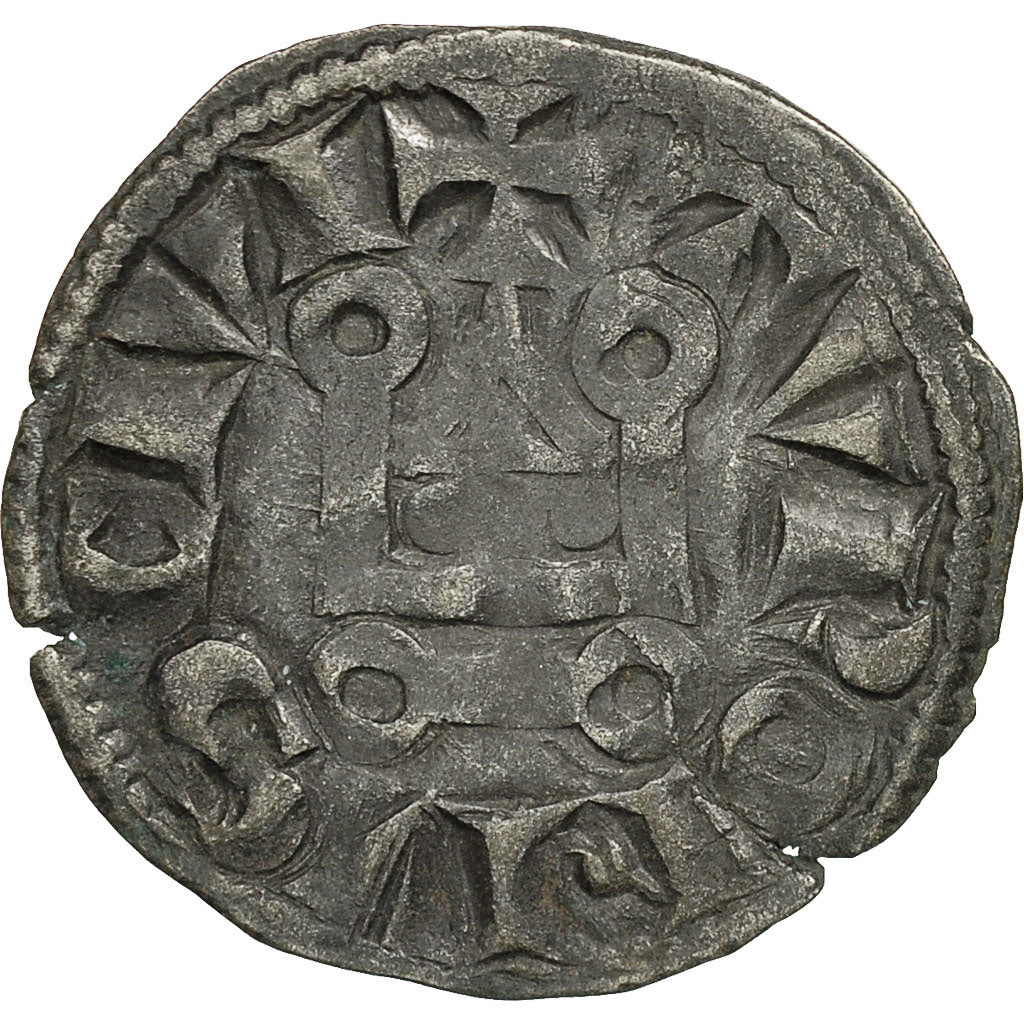 Coin, France, Louis VIII, Denier Tournois, EF(40-45), Billon, Duplessy:188