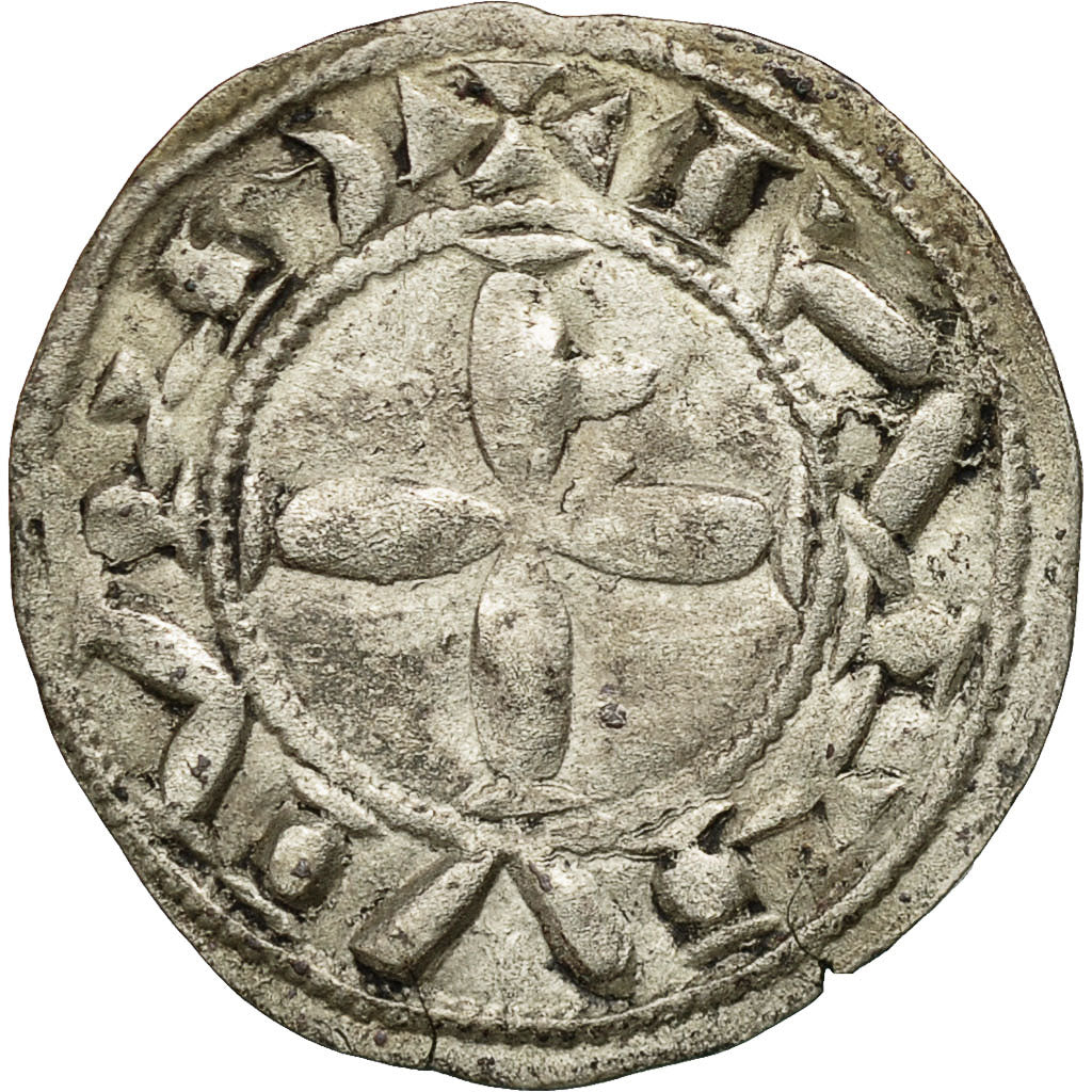Coin, France, Languedoc, Denarius, AU(50-53), Silver, Boudeau:774