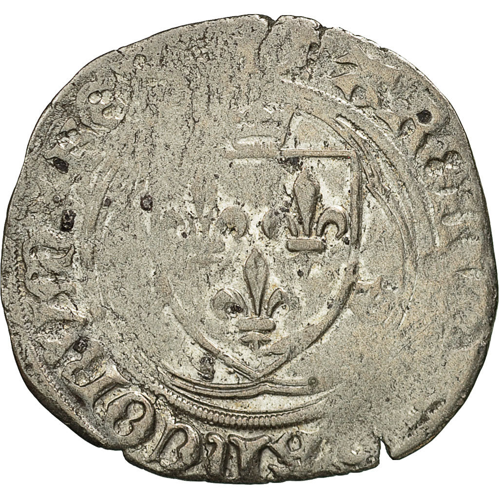 Coin, France, Charles VII, Blanc à la couronne, Uncertain Mint, VF(20-25)