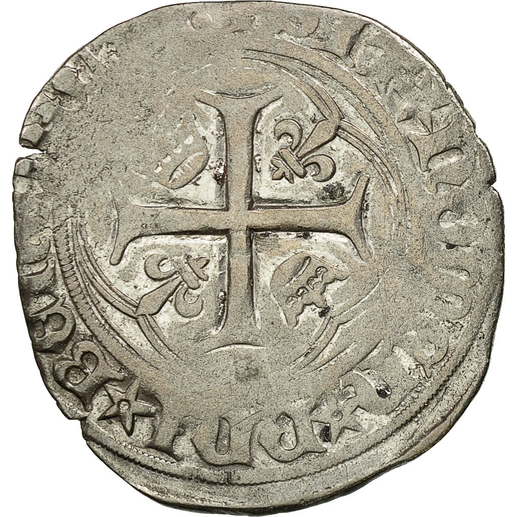 Coin, France, Charles VII, Blanc à la couronne, Uncertain Mint, VF(20-25)