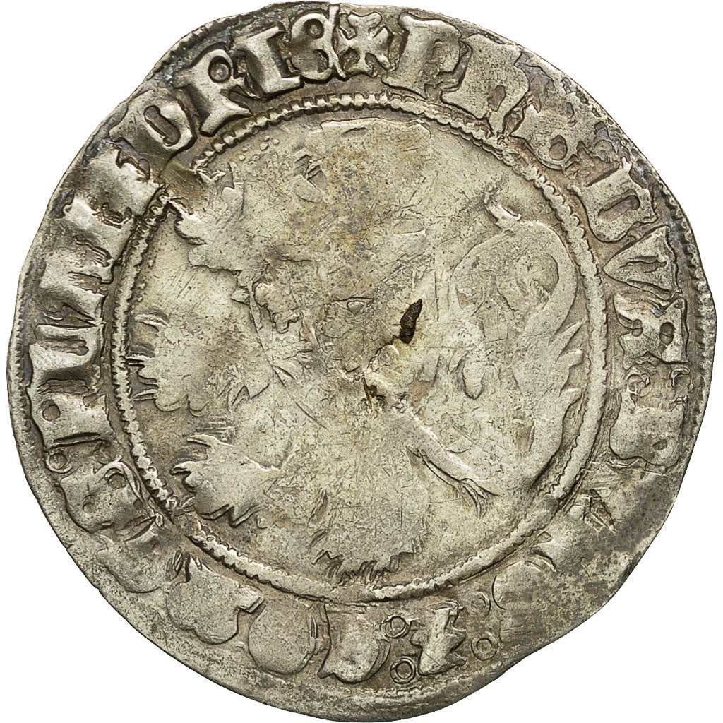 Coin, France, Flanders, Double Gros, VF(20-25), Silver, Boudeau:2260