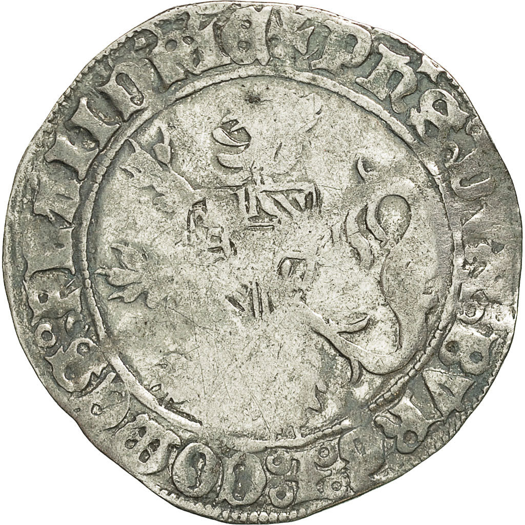 Coin, France, Flanders, Double Gros, VF(20-25), Silver, Boudeau:2260