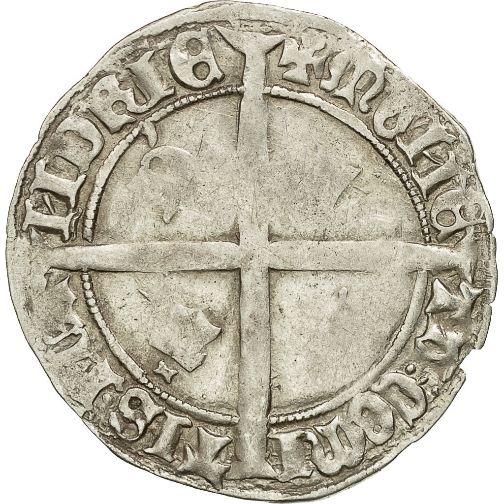 Coin, France, Flanders, Double Gros, VF(30-35), Silver, Boudeau:2260