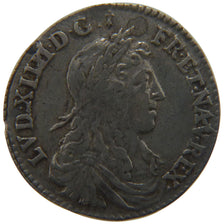 FRANCE, 1/12 Écu au buste juvénile, 1/12 ECU, 10 Sols, 1659, Paris, KM #199.1, V