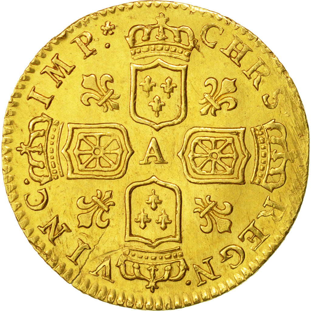 Moneda, Francia, Louis XV, Demi-Louis d'or de Noailles, 1/2 Louis d'or, 1717