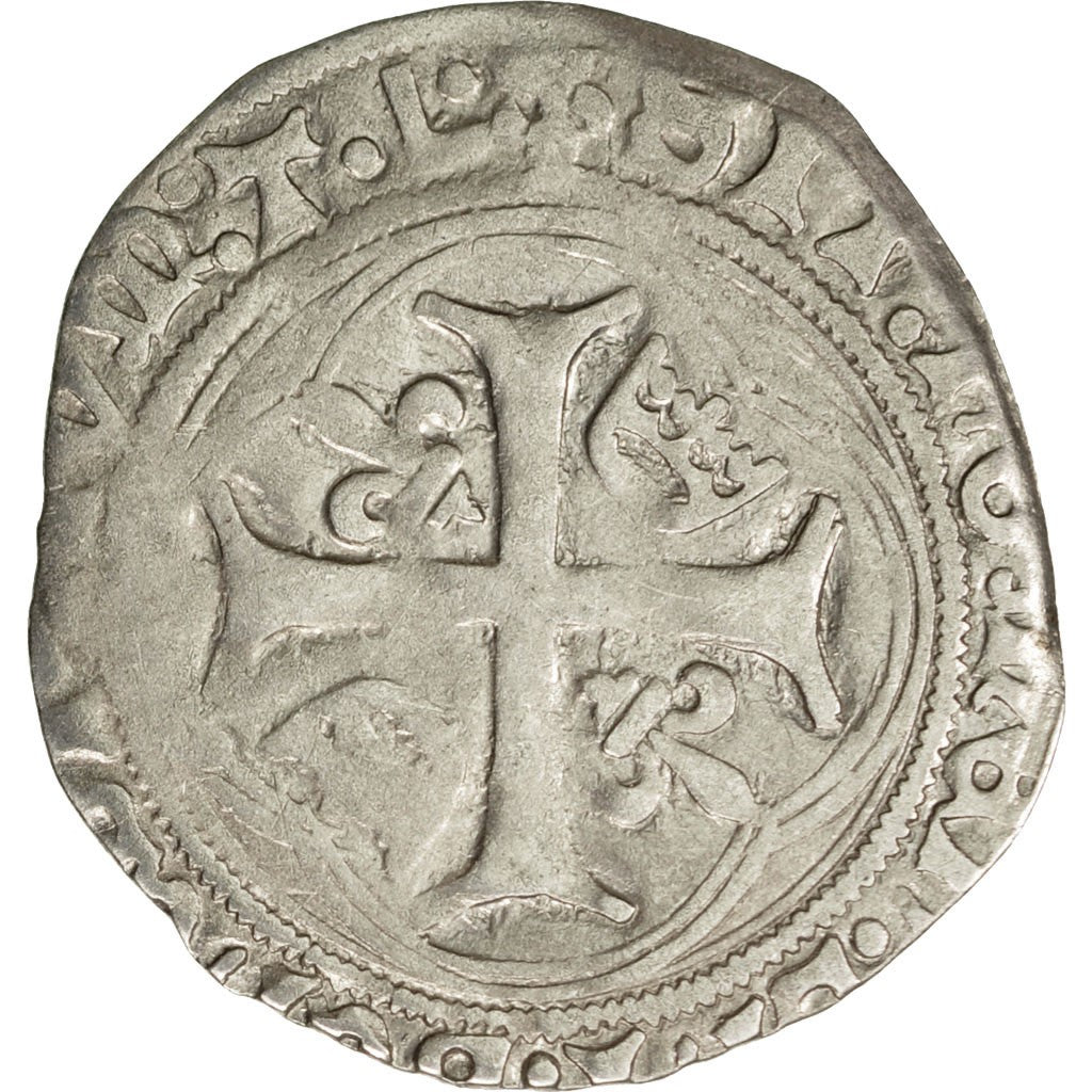 Coin, France, Louis XII, Blanc de Provence, Tarascon, EF(40-45), Billon