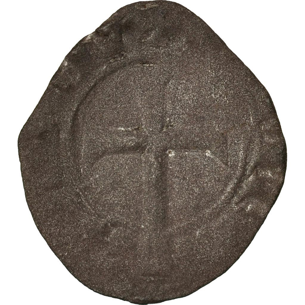 Münze, Frankreich, Dauphiné, Humbert II, Denarius, Vienne, S+, Silber