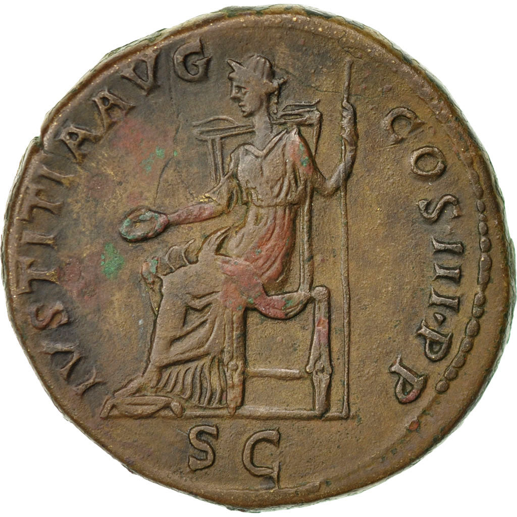 Coin, Hadrian, Sestertius, 132-134, Rome, AU(55-58), Bronze, RIC:710